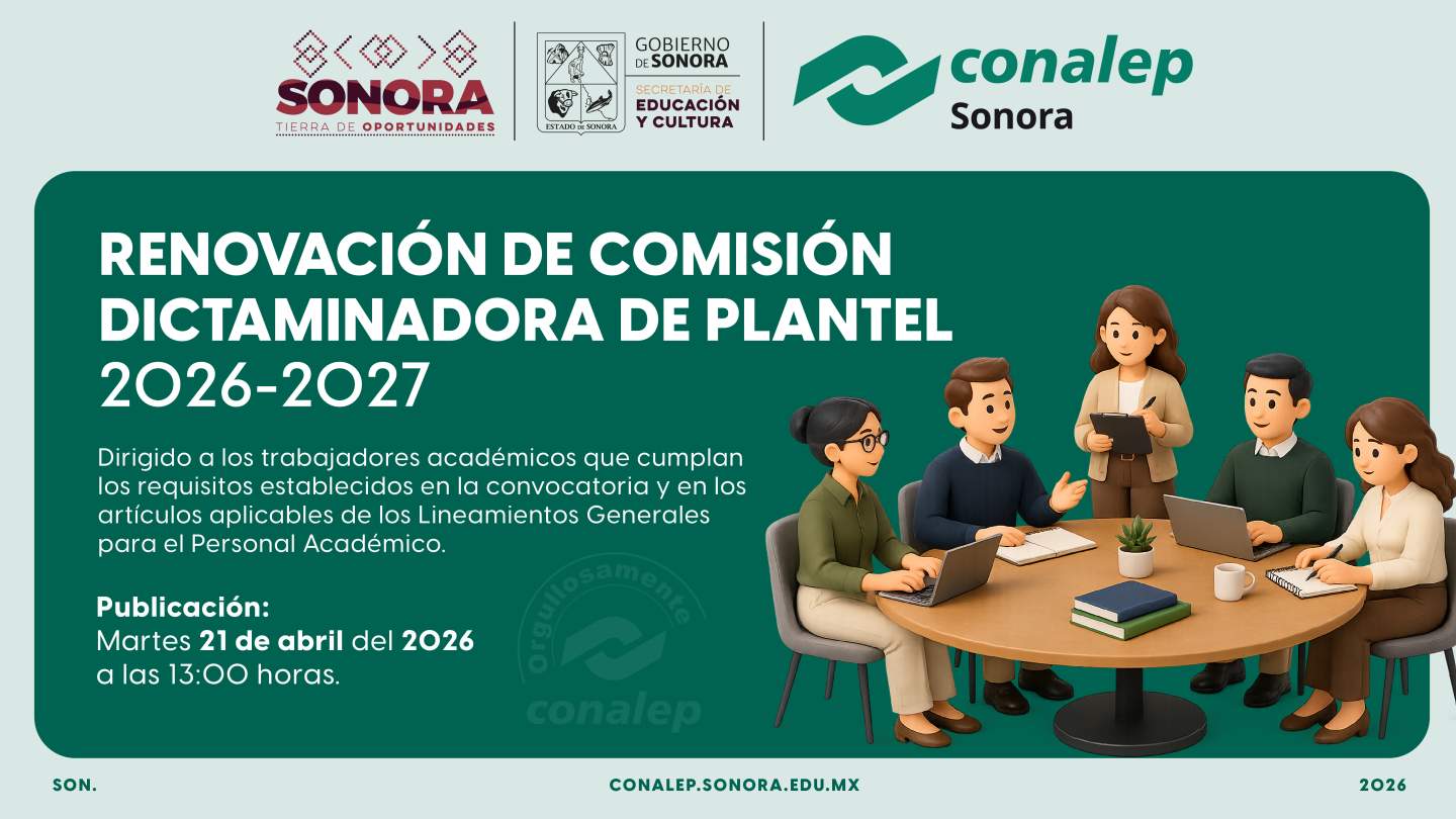 Convocatoria renovación Comisión Dictaminadora de Plantel 2026-2027