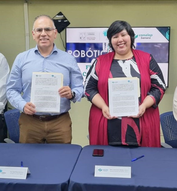 Fortalece Conalep Sonora aprendizaje sobre robótica y biónica en sus planteles